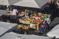 Open market in Rome - Campo de Fiori Royalty Free Stock Photo