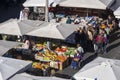 Open market in Rome - Campo de Fiori Royalty Free Stock Photo
