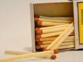 A bunch of safety match Royalty Free Stock Photo