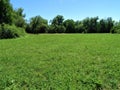 Open meadow at Frauweiler Wiesen nature reserve Royalty Free Stock Photo