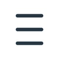 open menu icon vector from interface essentials concept. Thin line illustration of open menu editable stroke. open menu linear