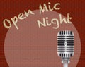 Open Mic Night With Microphone