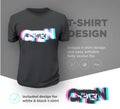 Open mind. Quote typographical print design template for t-shirt Royalty Free Stock Photo