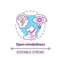 Open mindedness concept icon Royalty Free Stock Photo