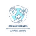 Open mindedness concept icon Royalty Free Stock Photo