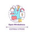 Open-mindedness concept icon Royalty Free Stock Photo