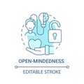 Open-mindedness concept icon Royalty Free Stock Photo