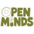Open Minds Kiwi Idea Lightbulb Design Royalty Free Stock Photo