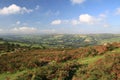 Open moorland from Bonehill Down Royalty Free Stock Photo