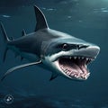 Open mouthed shark Royalty Free Stock Photo