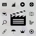open movie cracker icon. web icons universal set for web and mobile Royalty Free Stock Photo