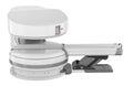 Open MRI Machine, side view. 3D rendering Royalty Free Stock Photo