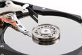 Open new harddrive as nice technology Royalty Free Stock Photo