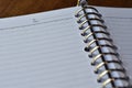 Open notebook, blank pages Royalty Free Stock Photo