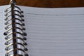 Open notebook, blank pages Royalty Free Stock Photo