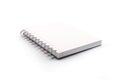 Open Notebook 3d Rendering on white Royalty Free Stock Photo