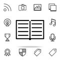 open notebook icon. web icons universal set for web and mobile Royalty Free Stock Photo