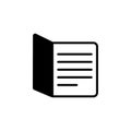 Open Notebook, Opened Copybook Flat Vector Icon Royalty Free Stock Photo