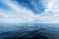 Open ocean and cloudy sky Royalty Free Stock Photo