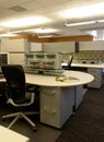 Open Office Cubical workspace Royalty Free Stock Photo