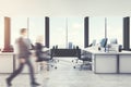 Open office, loft close up, people Royalty Free Stock Photo