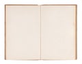 Open old blank book Royalty Free Stock Photo