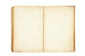 Open old blank book Royalty Free Stock Photo