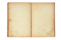 Open old blank book Royalty Free Stock Photo