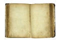 Open old blank book Royalty Free Stock Photo