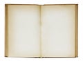 Open old blank book. Royalty Free Stock Photo