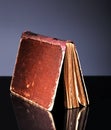 Open old book and cover, vintage objects Royalty Free Stock Photo