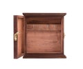 Open old wooden box. Royalty Free Stock Photo