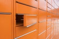 open one cell in orange post storage Royalty Free Stock Photo