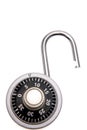 Open padlock