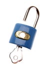 Open padlock