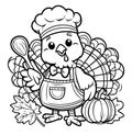 Turkey\'s Delight: Festive Autumn Coloring Adventure