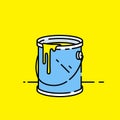 Open paint can icon