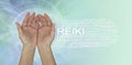 Gentle Healing Hands Reiki Word Cloud Royalty Free Stock Photo