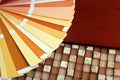 Open pantone sample colors catalogue