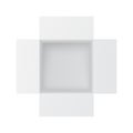 Open paper box. White mockup. Top view Royalty Free Stock Photo