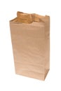 Open paper lunch bag Royalty Free Stock Photo