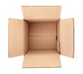 open parcel box path isolated Royalty Free Stock Photo