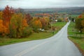 Open paved road