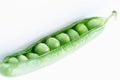 Open Pea Pod With Peas Inside Royalty Free Stock Photo