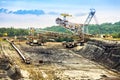 Open-pit coal mine Royalty Free Stock Photo