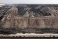 Open-pit coal mining near Cottbus, Brandenburg, Germany.