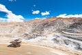 Open pit copper mine Royalty Free Stock Photo