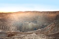 Open-pit copper mine Royalty Free Stock Photo