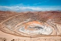 Open-pit copper mine Royalty Free Stock Photo