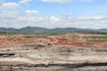 Open pit lignite mine Royalty Free Stock Photo